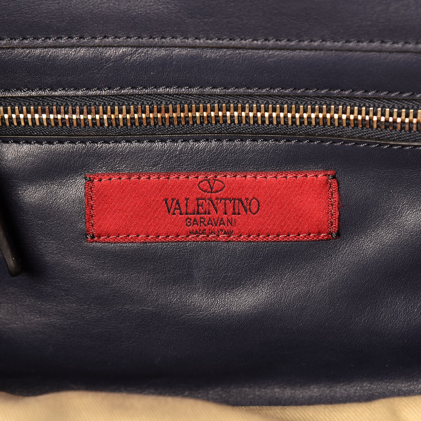 Vitello Small Rockstud Tote Marine