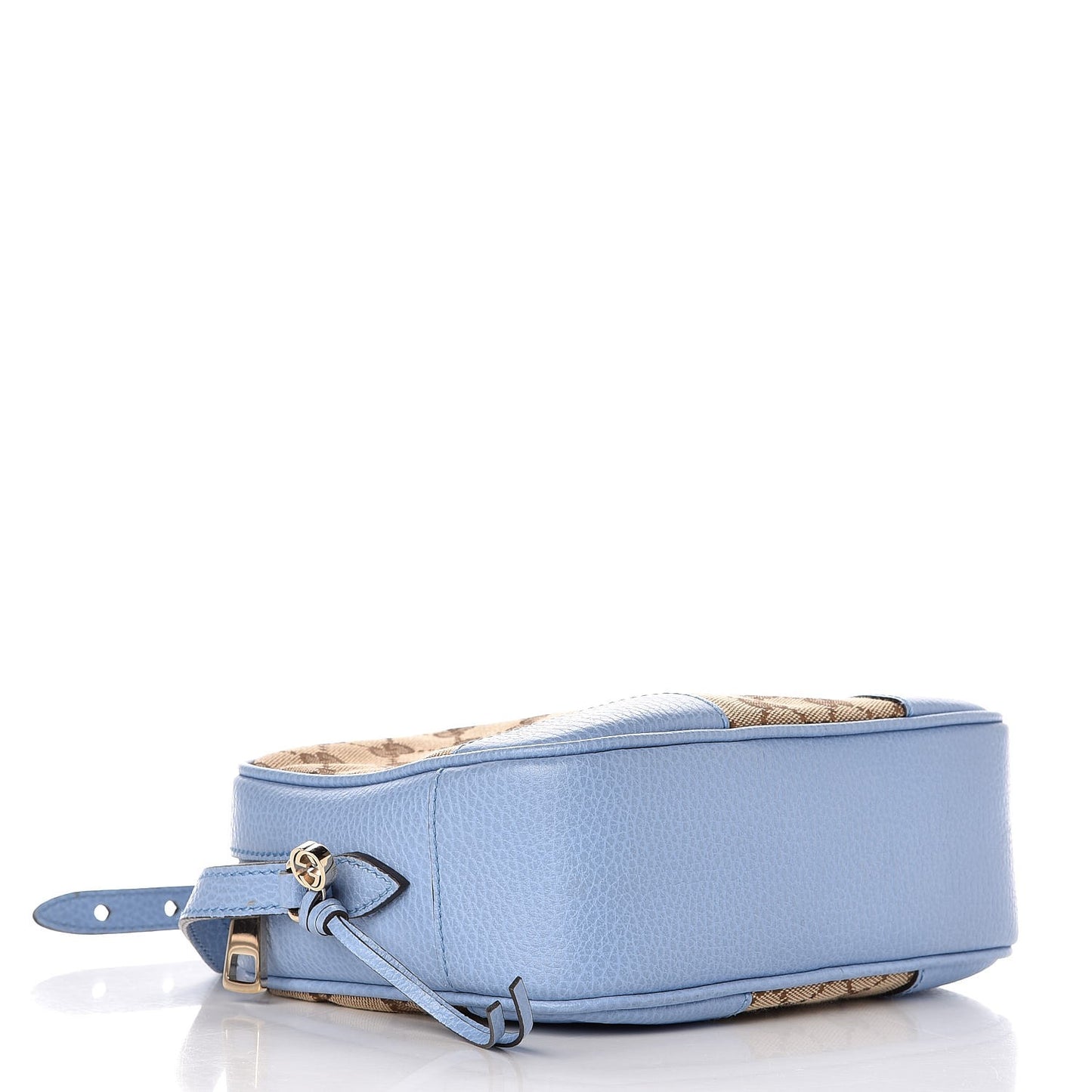 Monogram Mini Bree Messenger Bag Beige Mineral Blue