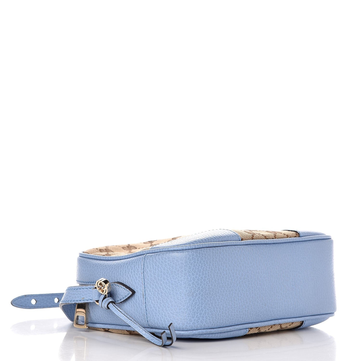 Gucci Monogram Mini Bree Messenger Bag Beige Mineral Blue 4 of 8
