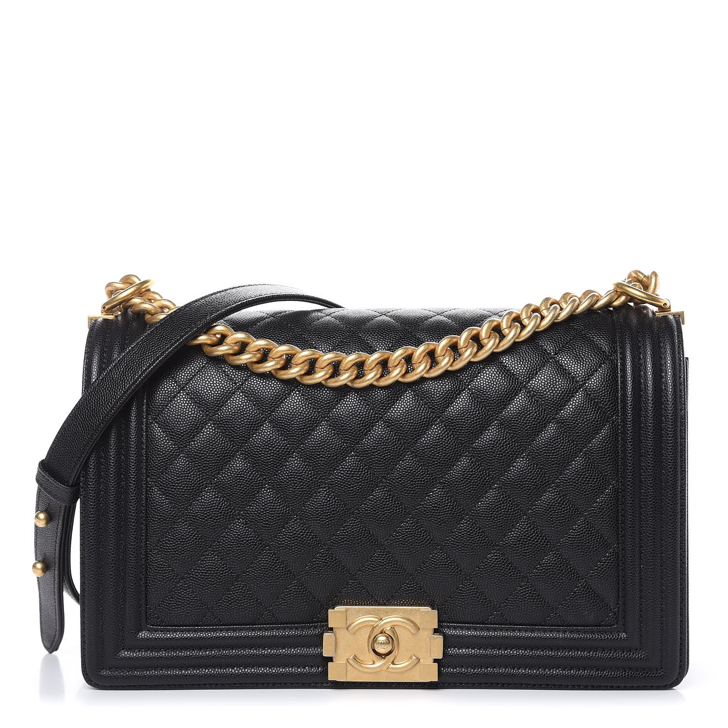 Chanel Caviar Quilted New Medium Boy Flap Black 1 of 10