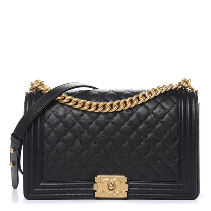 Chanel Caviar Quilted New Medium Boy Flap Black 1 of 10