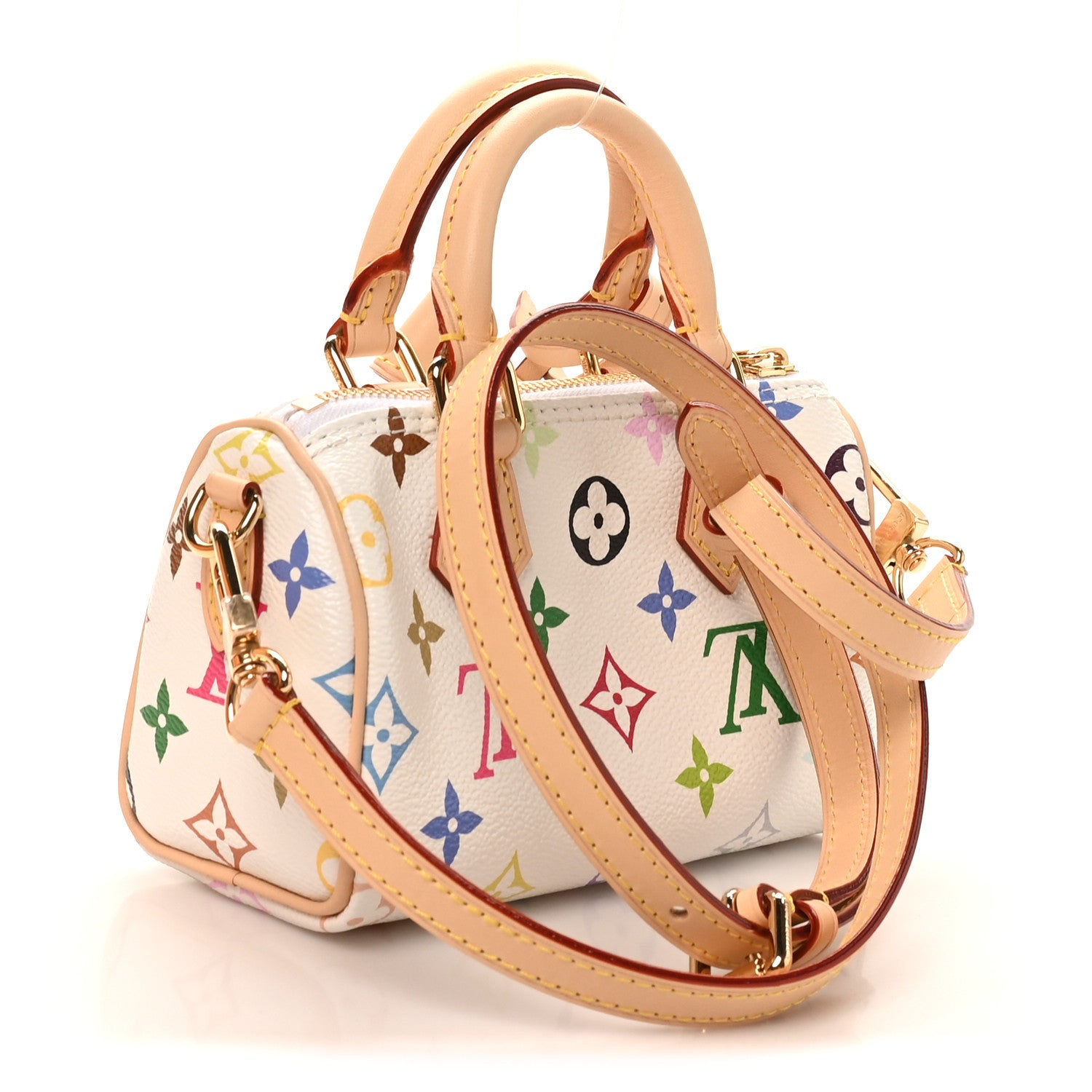 Louis Vuitton LV X TM Monogram Multicolor Nano Speedy White 3 of 10