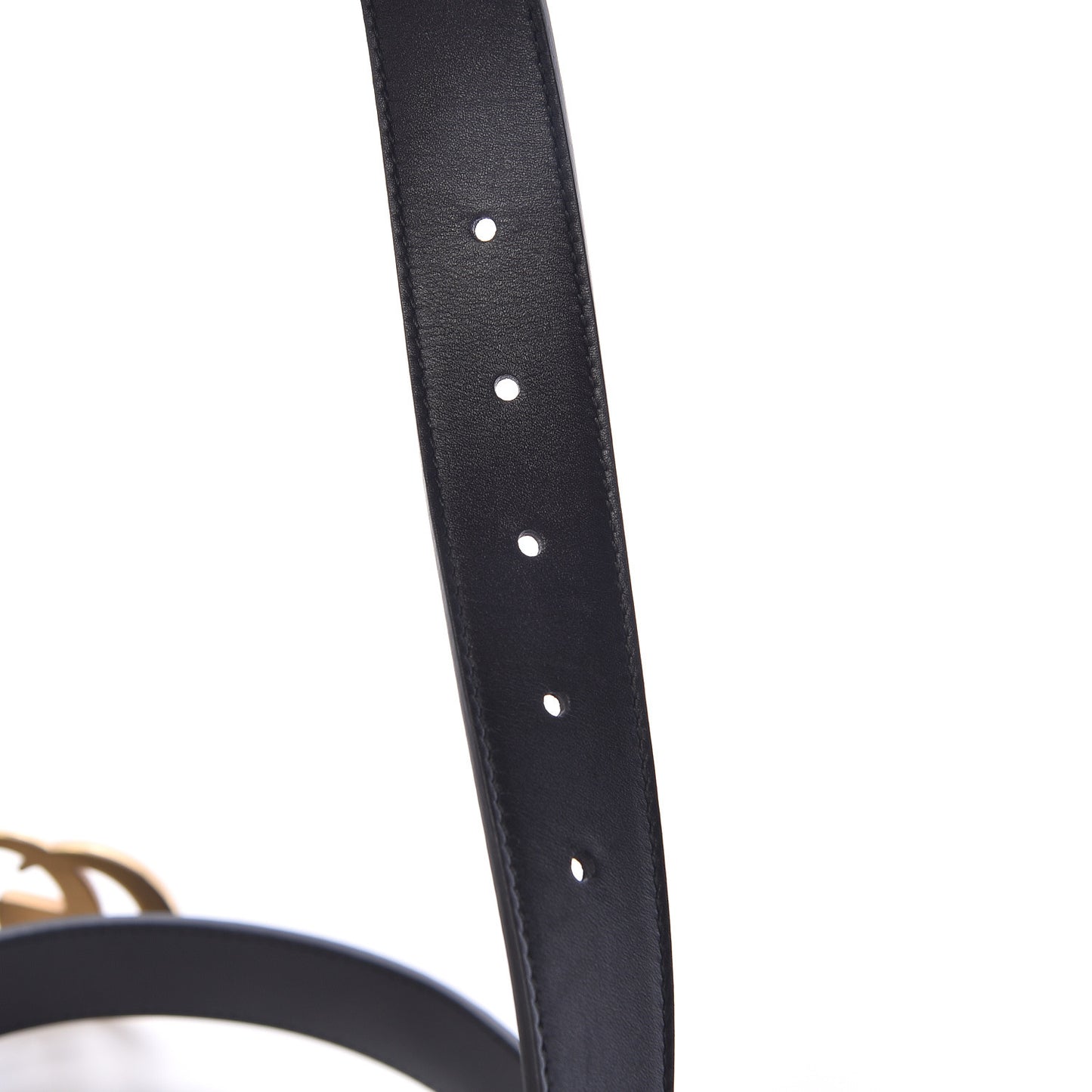 Moon Calfskin Double G 30mm Belt 105 42 Black