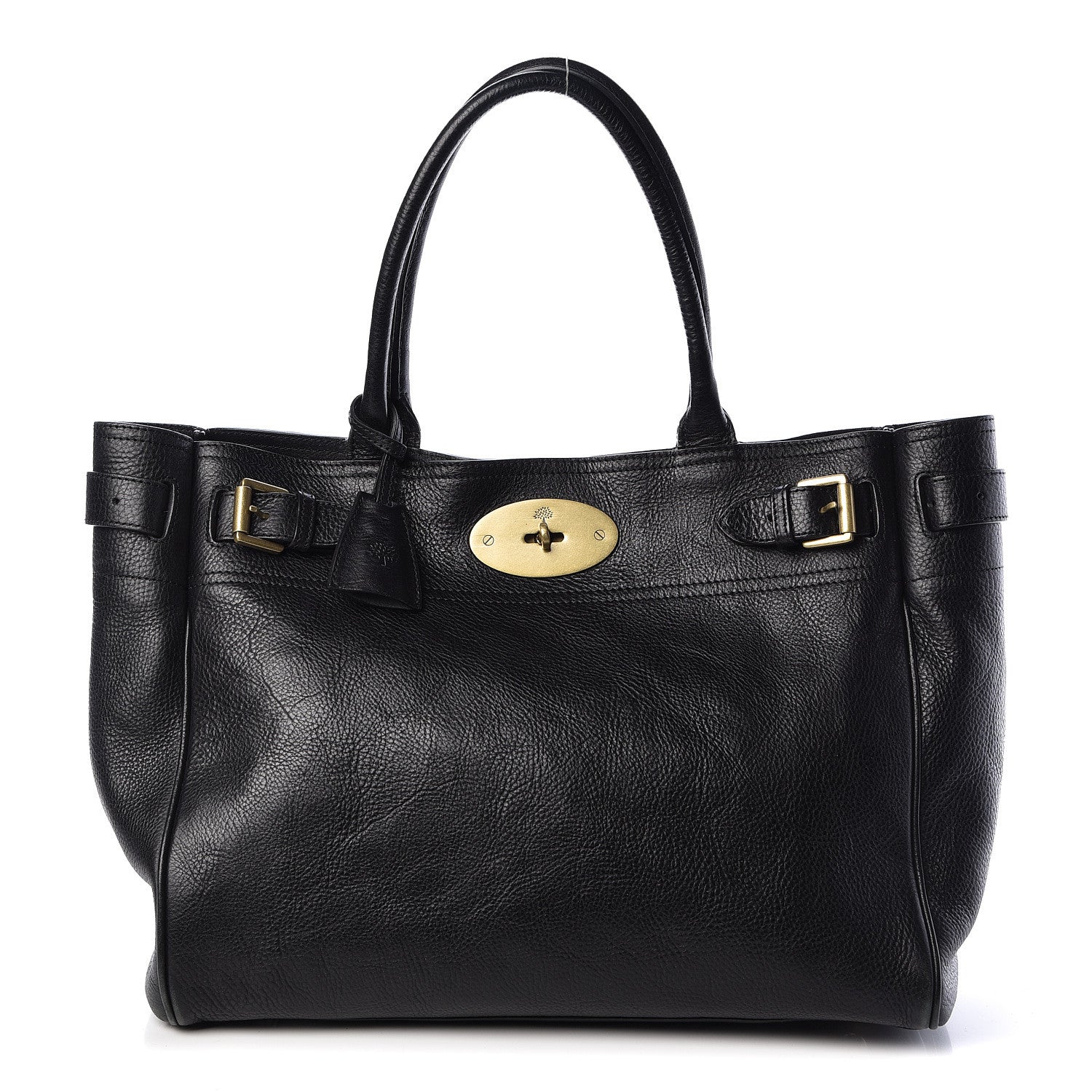 Mulberry Natural Leather Bayswater Tote Black 1 of 17