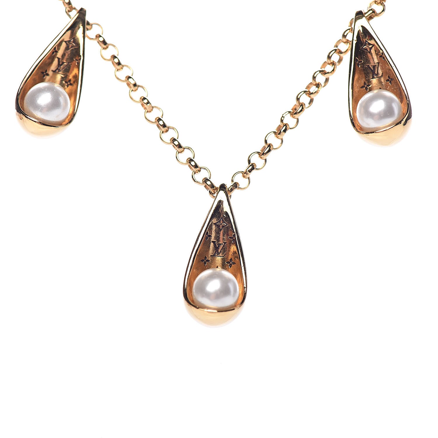 Louis Vuitton Pearlygram Supple Necklace Gold 4 of 5