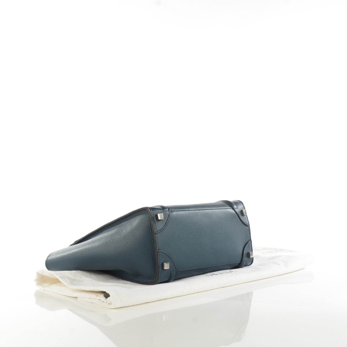 Drummed Calfskin Micro Luggage Orage