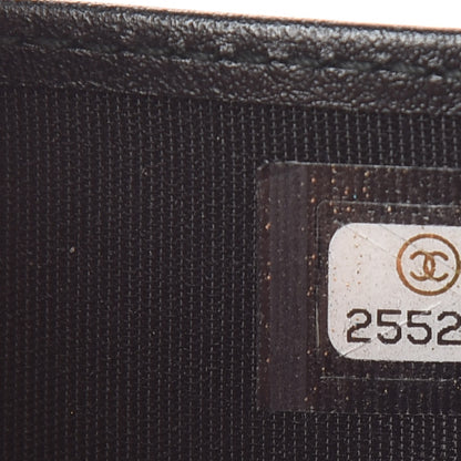 Chanel Caviar Quilted Compact Boy Wallet Black 8 of 10