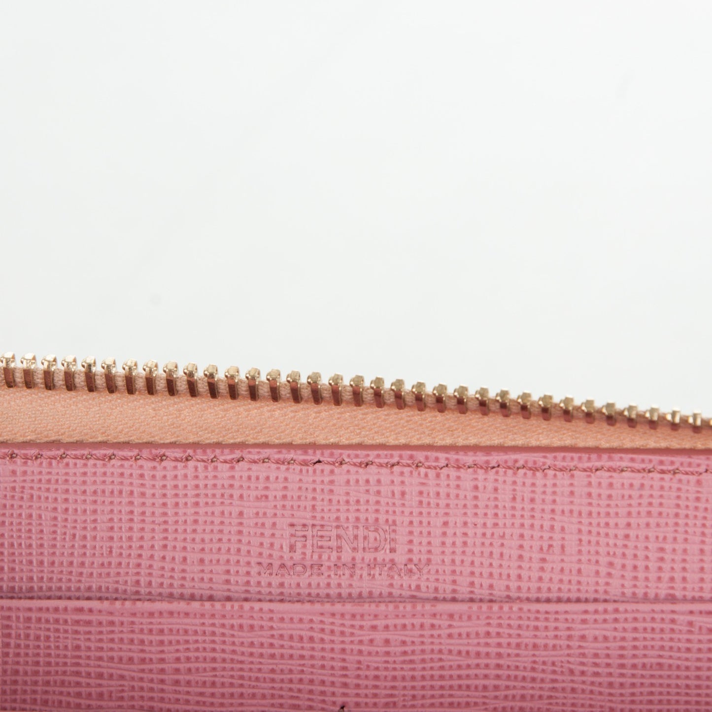 Vitello Elite QuTweet Studded Zip Around Wallet Pink