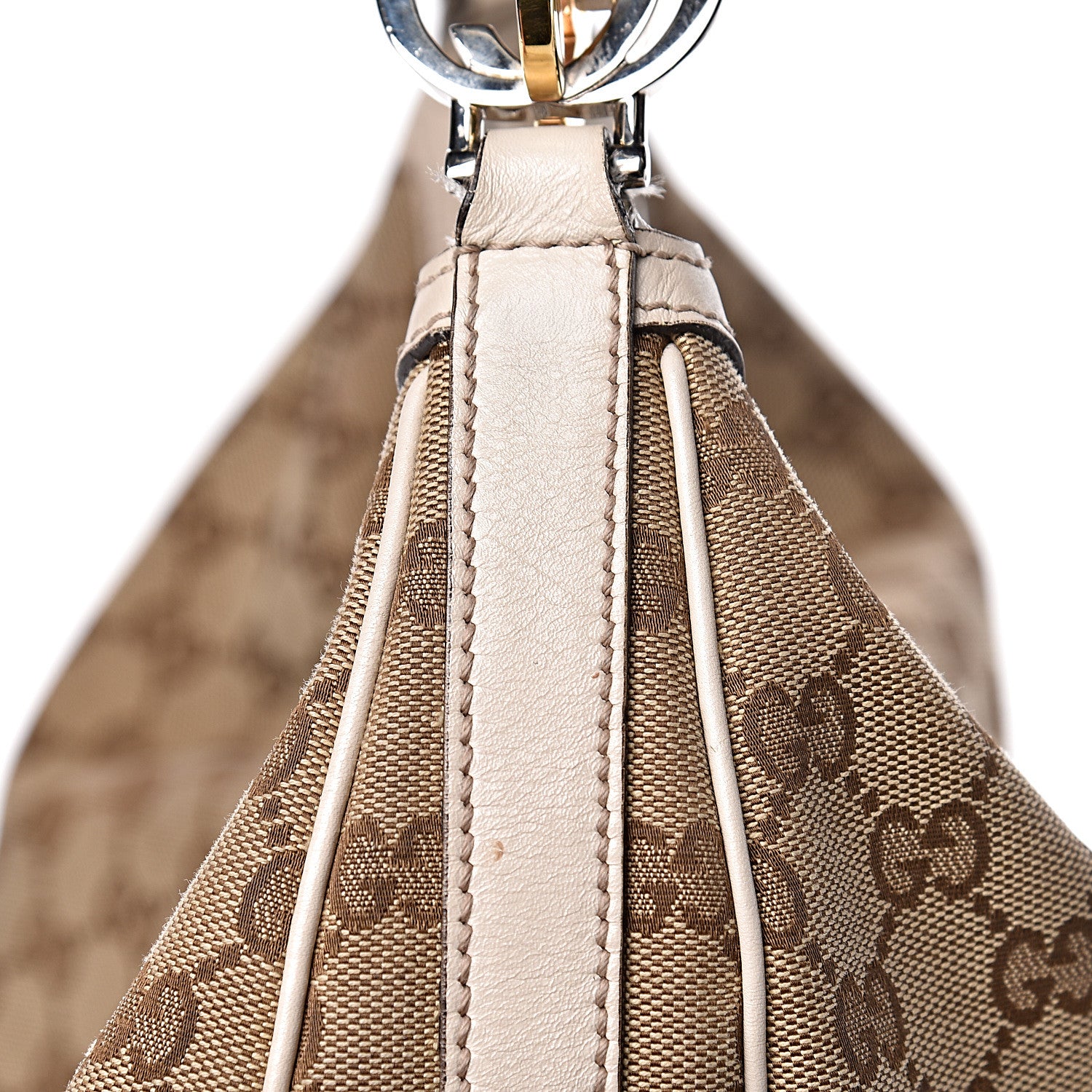 Gucci Monogram Large GG Twins Hobo Ivory 15 of 18