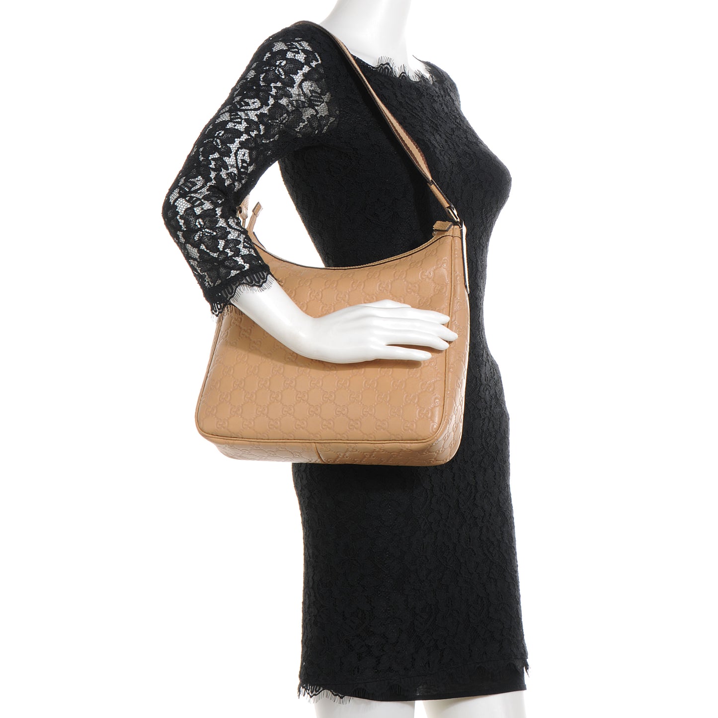 Guccissima Shoulder Bag Beige