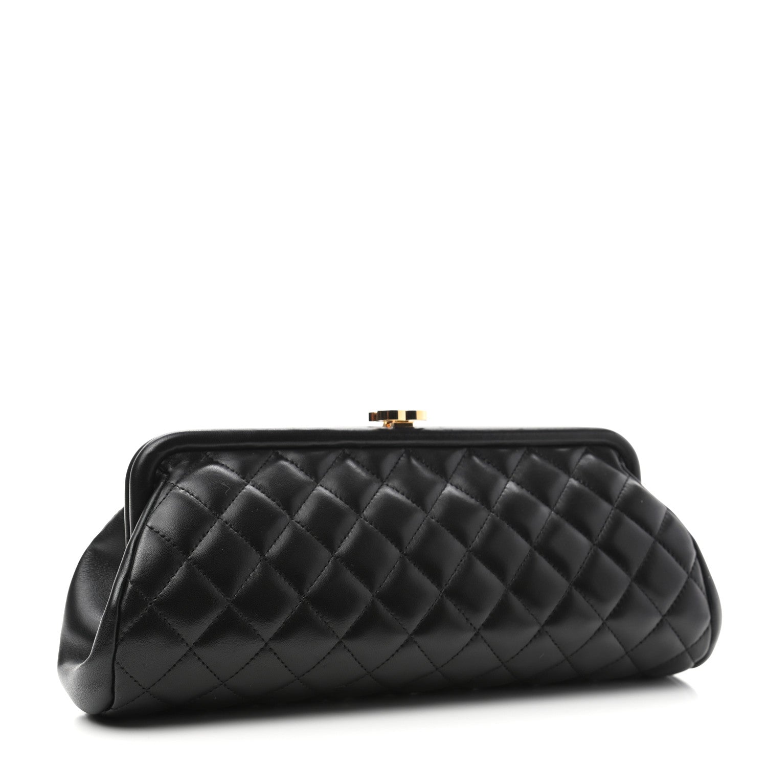Chanel Lambskin Quilted Timeless Clutch Black 4 of 9
