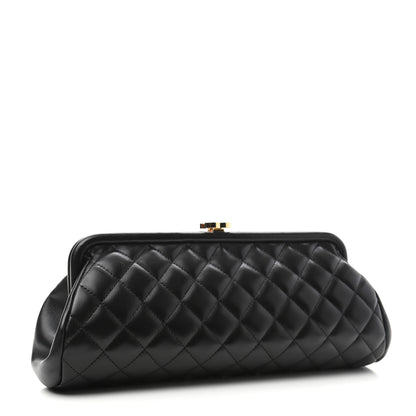 Chanel Lambskin Quilted Timeless Clutch Black 4 of 9