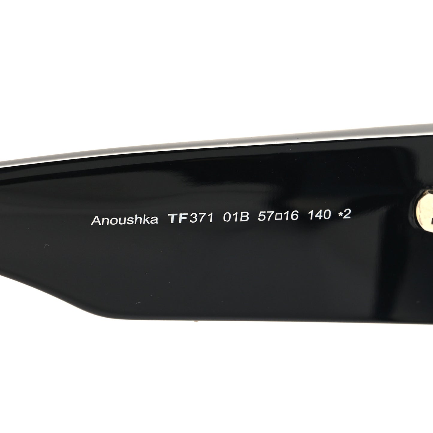 Acetate Anoushka Cat Eye Sunglasses TF371 Black