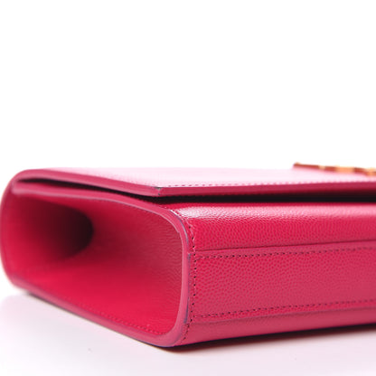Saint Laurent Grain De Poudre Classic Monogram Cassandre Clutch Lipstick Fuchsia 8 of 13