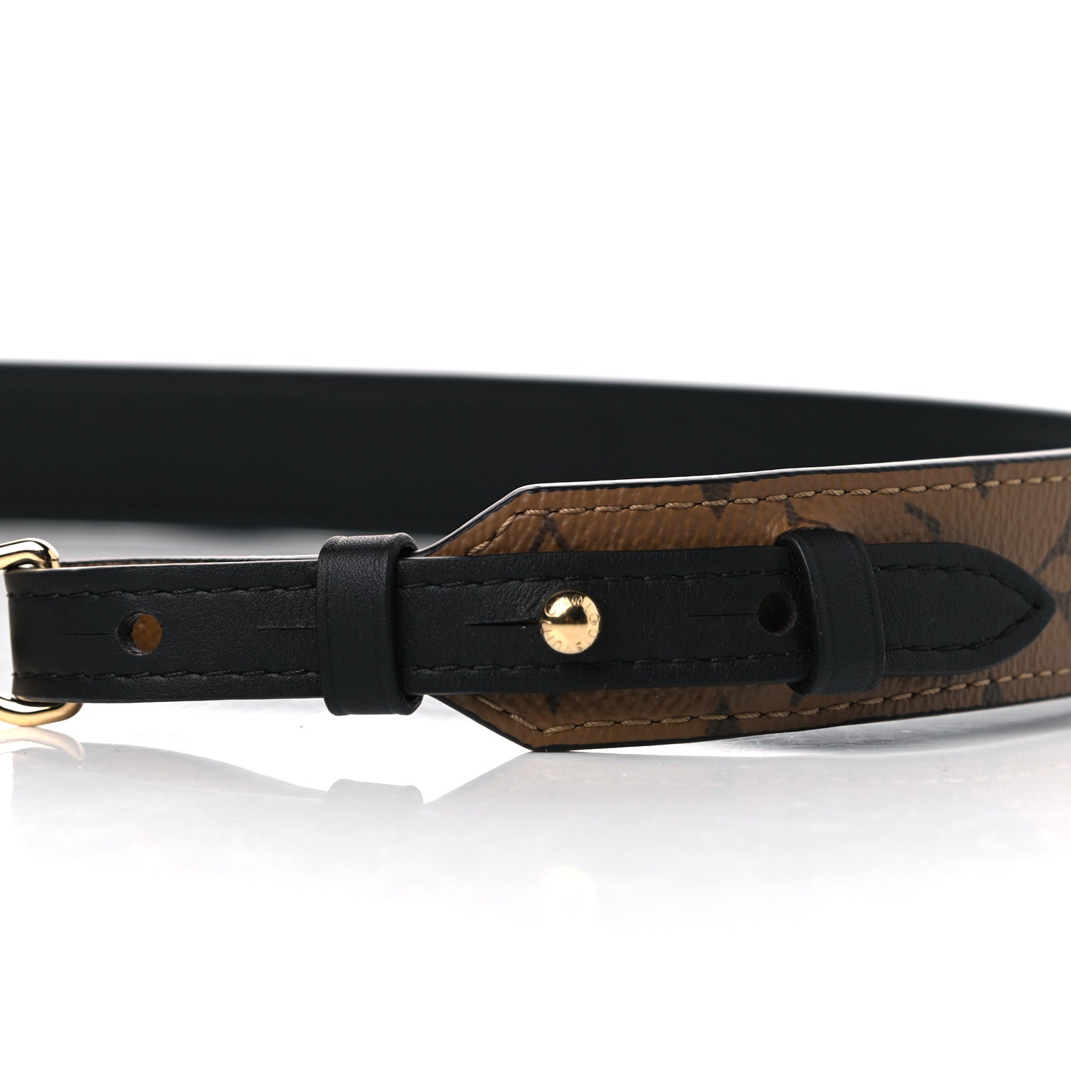 Louis Vuitton Reverse Monogram Bandouliere Shoulder Strap XL Black 5 of 8
