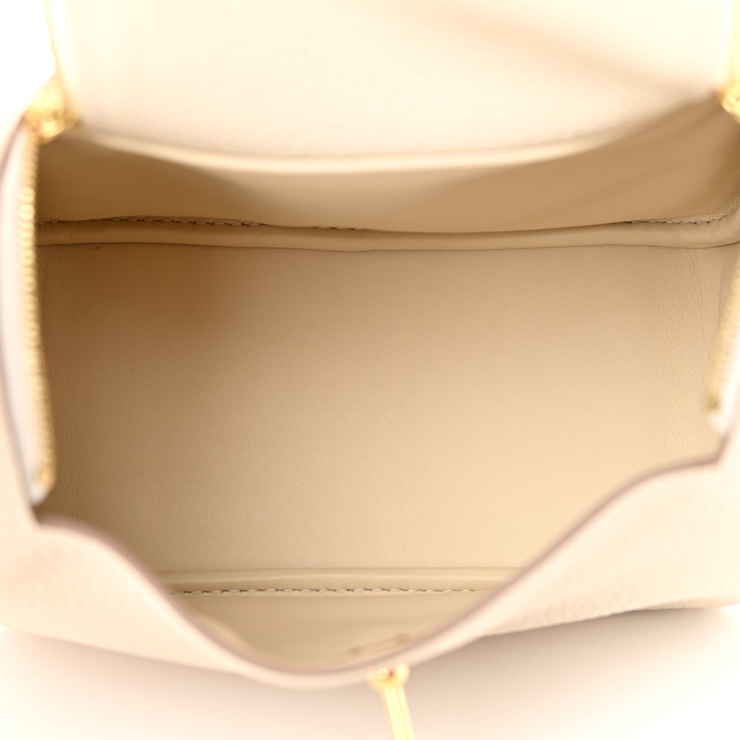 Hermes Taurillon Clemence Mini Lindy 20 Craie 5 of 11