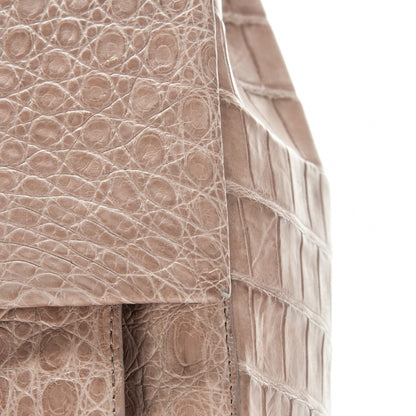 Nancy Gonzalez Crocodile Chain Flap Bag Nude Matte 8 of 11