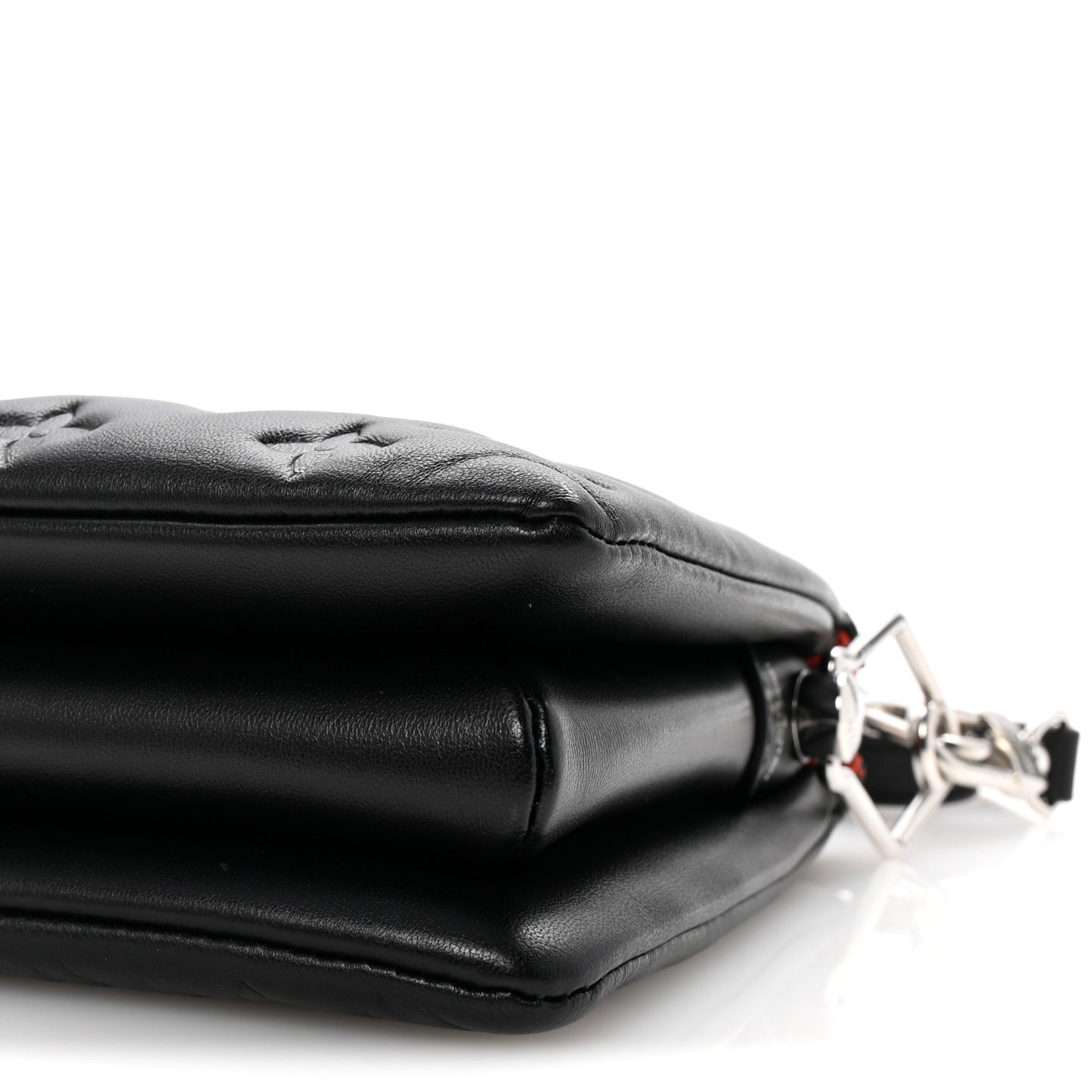 Lambskin Embossed Monogram Coussin BB Black