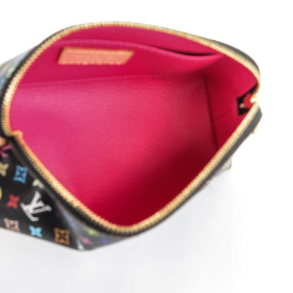 Louis Vuitton Monogram Multicolor Cosmetic Pouch Black Grenade 5 of 7