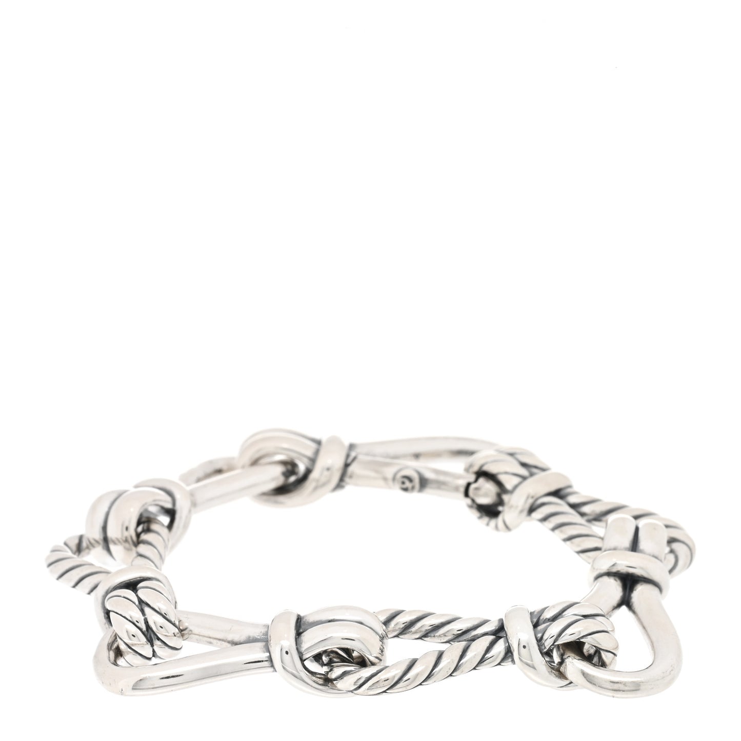 Sterling Silver Thoroughbred Loop Chain Bracelet