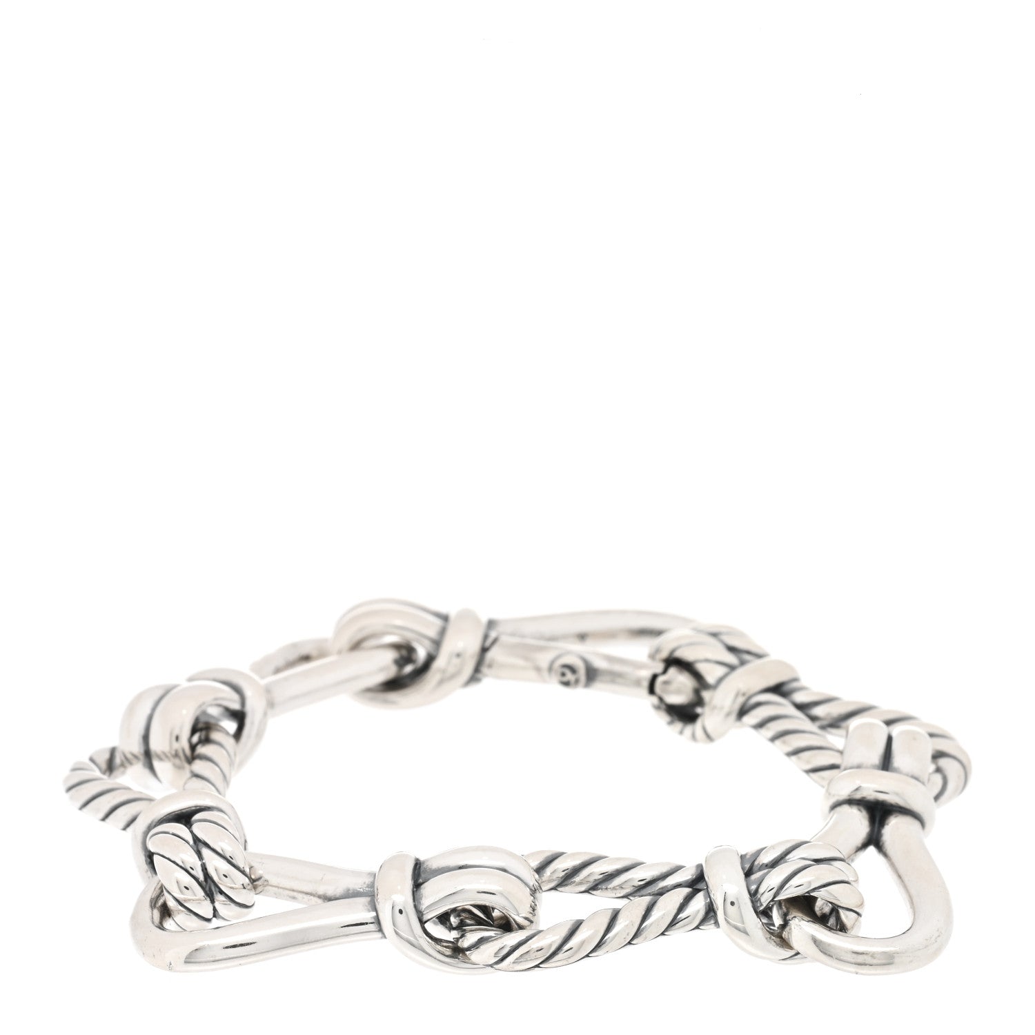 David Yurman Sterling Silver Thoroughbred Loop Chain Bracelet 1 of 3