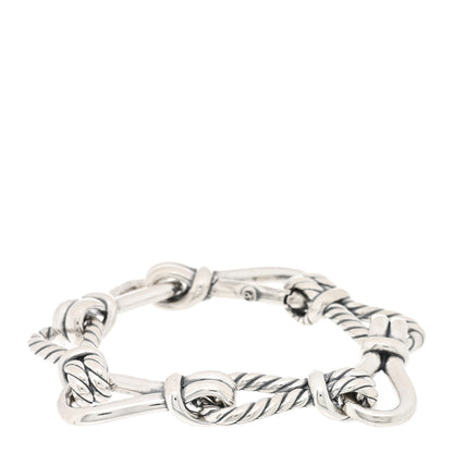 David Yurman Sterling Silver Thoroughbred Loop Chain Bracelet 1 of 3