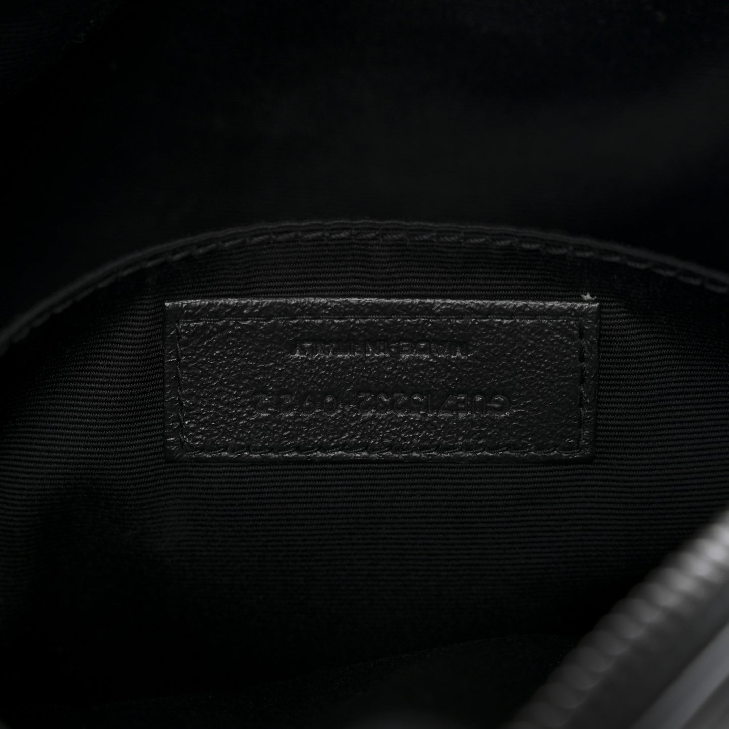 Calfskin Matelasse Monogram Monochrome Lou Camera Bag Black