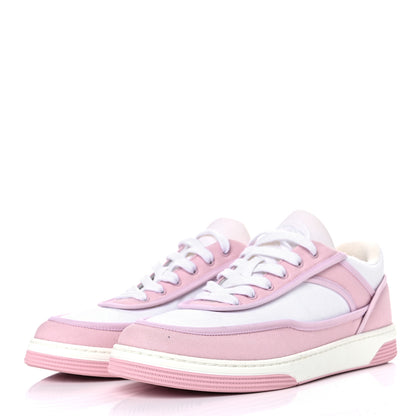 Chanel Fabric Womens Logo Sneakers 39 Light Pink 3 of 10