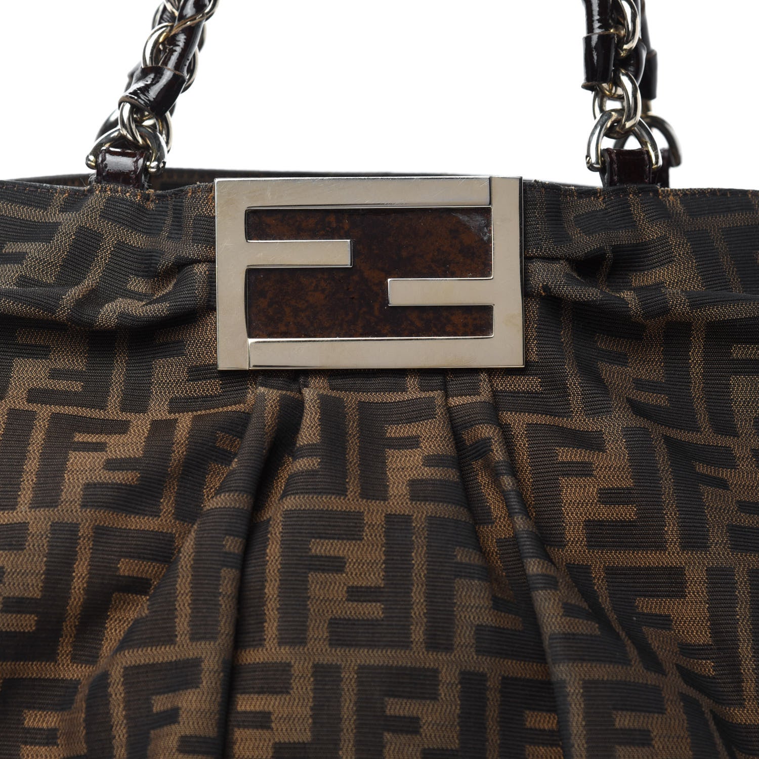 Fendi Zucca Mia Tote Tobacco 9 of 9
