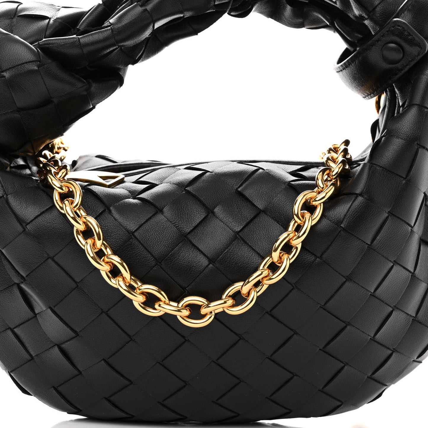 Nappa Intrecciato Mini Chain Jodie Black