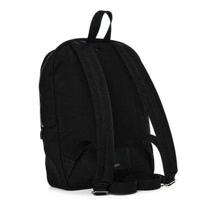 Saint Laurent Canvas City Laptop Backpack Black 2 of 10