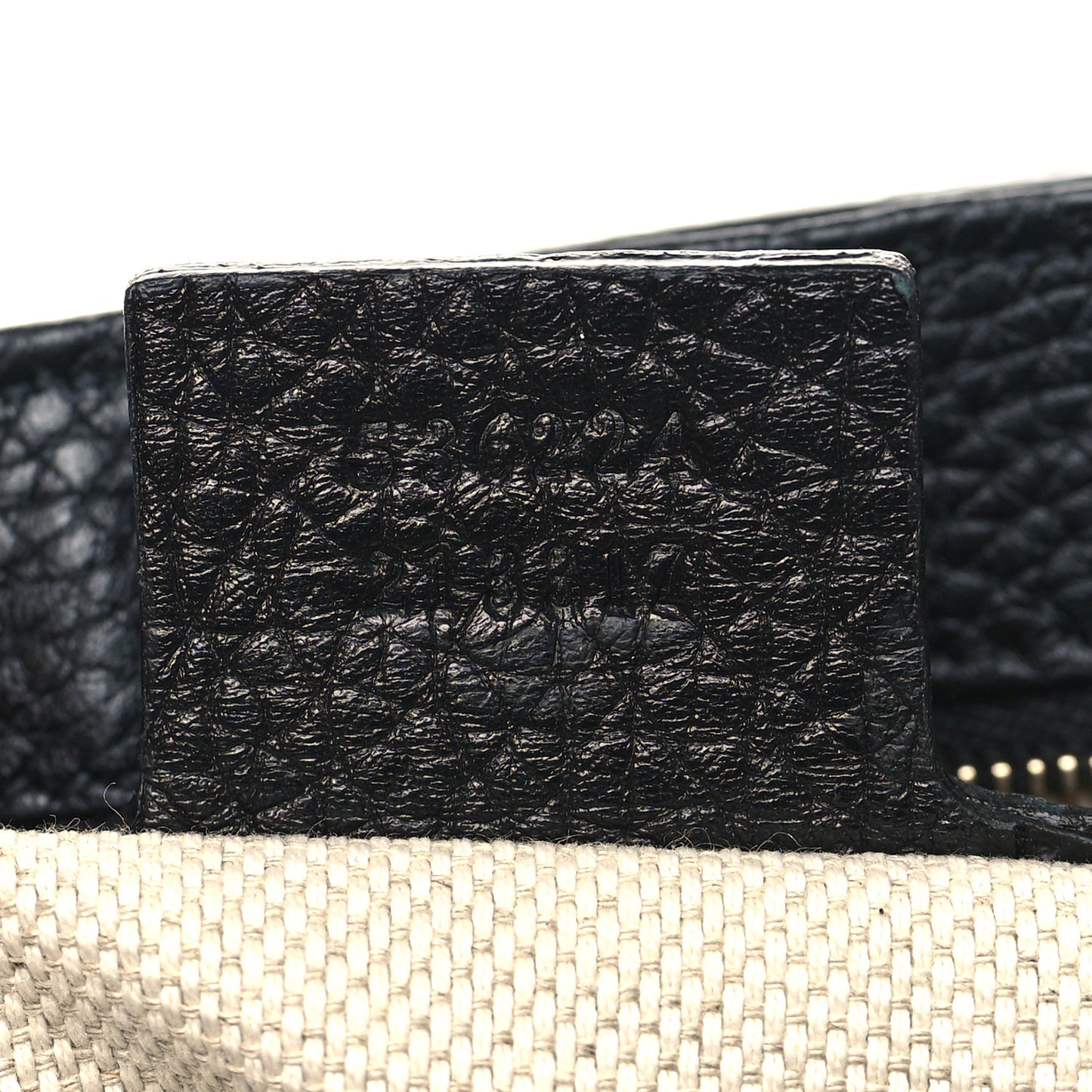 Pebbled Calfskin Medium Soho Flap Crossbody Black