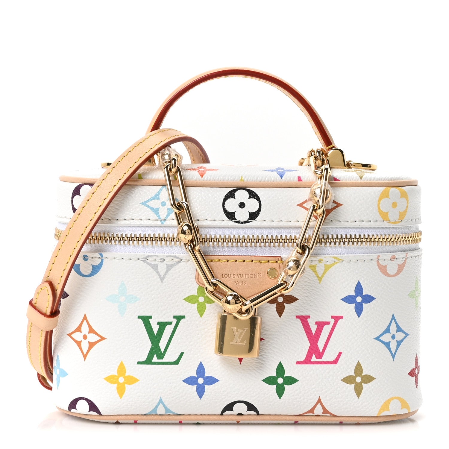 Louis Vuitton LV x TM Monogram Multicolor Vanity Chain Pouch White 1 of 8