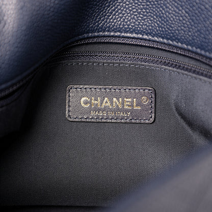 Chanel Caviar Quilted City Walk Flap Navy Blue 5 of 10