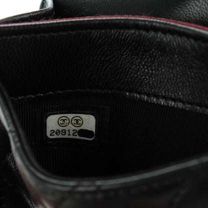 Chanel Lambskin Quilted Flap Card Holder Black 8 of 8