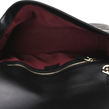 Gucci Lambskin Matelasse Large GG Marmont Shoulder Bag Black 5 of 11
