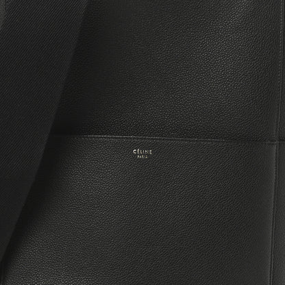 Celine Soft Grained Calfskin Sangle Bucket Bag Black 6 of 9