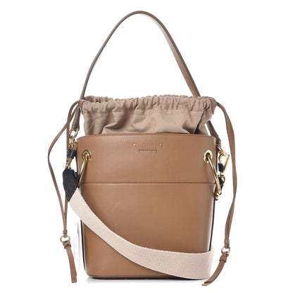 Chloe Smooth Calfskin Small Roy Bucket Bag Nut 1 of 12