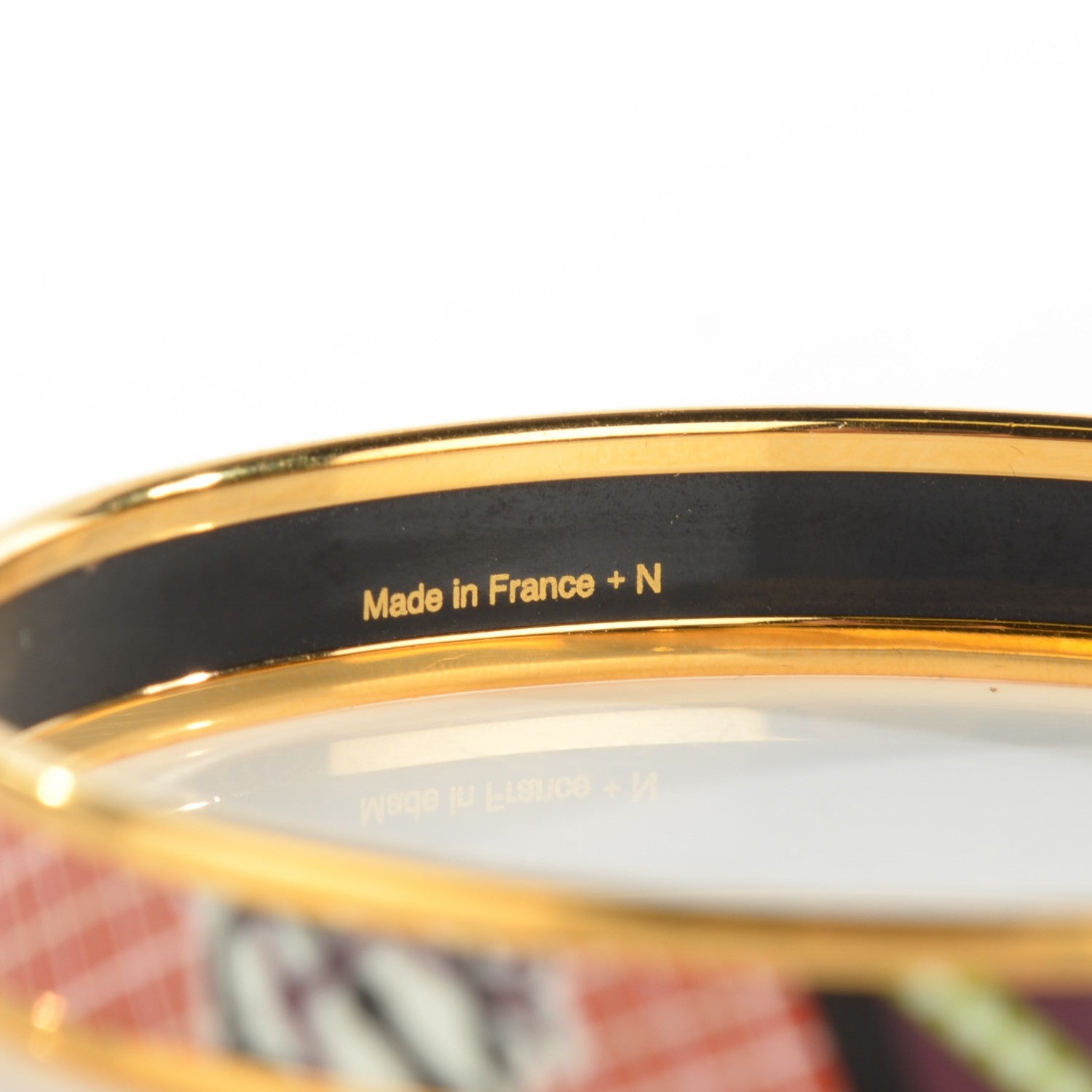 Hermes Enamel Printed Narrow Pour Sortir Bracelet 65 5 of 6