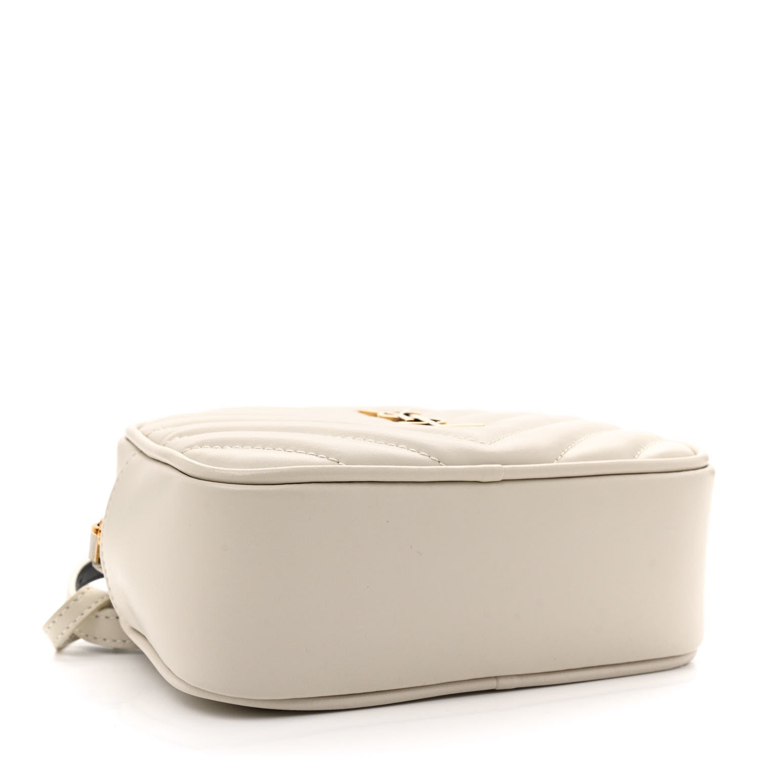 Saint Laurent Calfskin Matelasse Monogram Lou Belt Bag Ivory 4 of 12