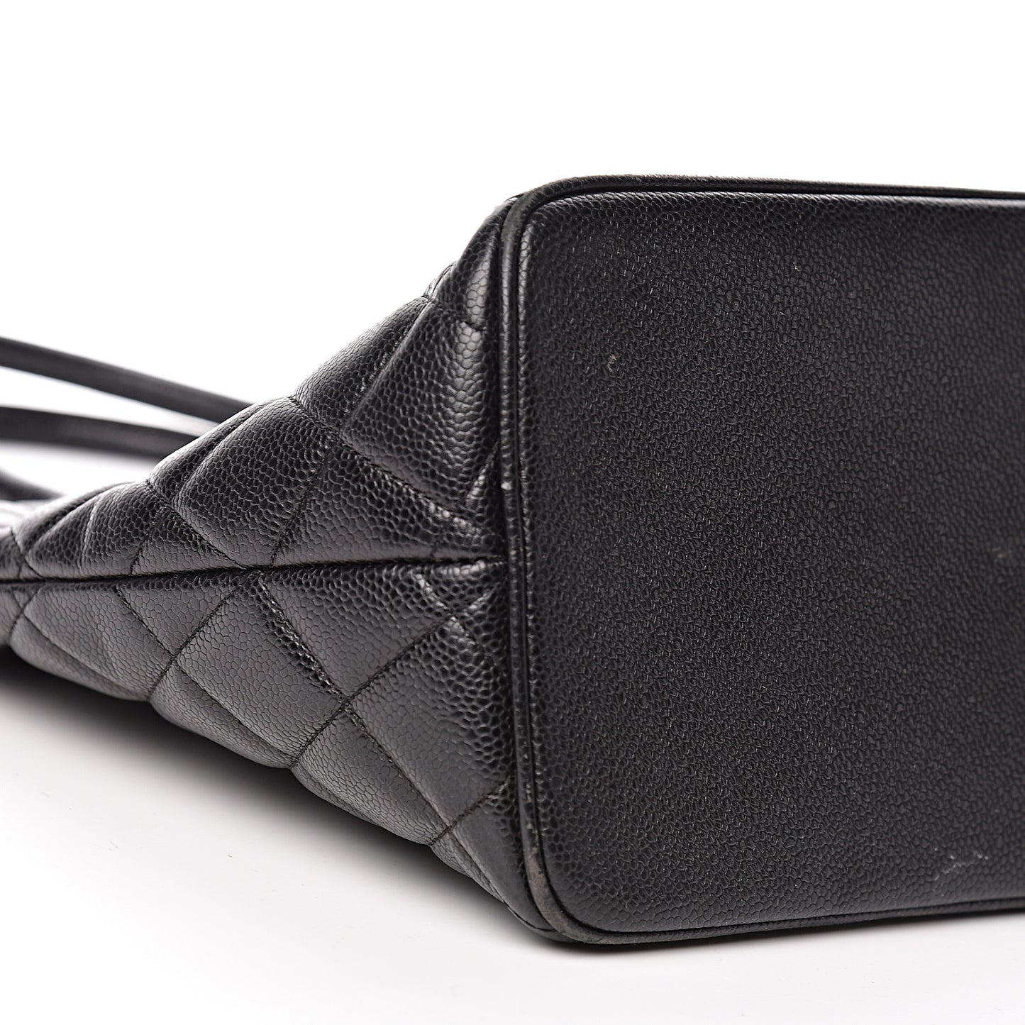 Caviar Quilted Medallion Tote Black