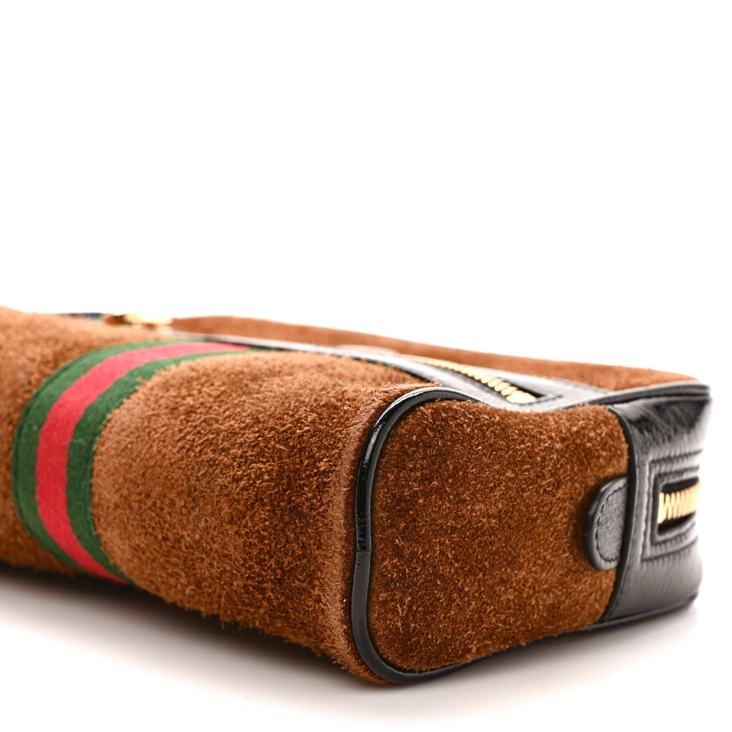 Gucci Suede Small Ophidia Belt Bag 85 34 Brown 9 of 10