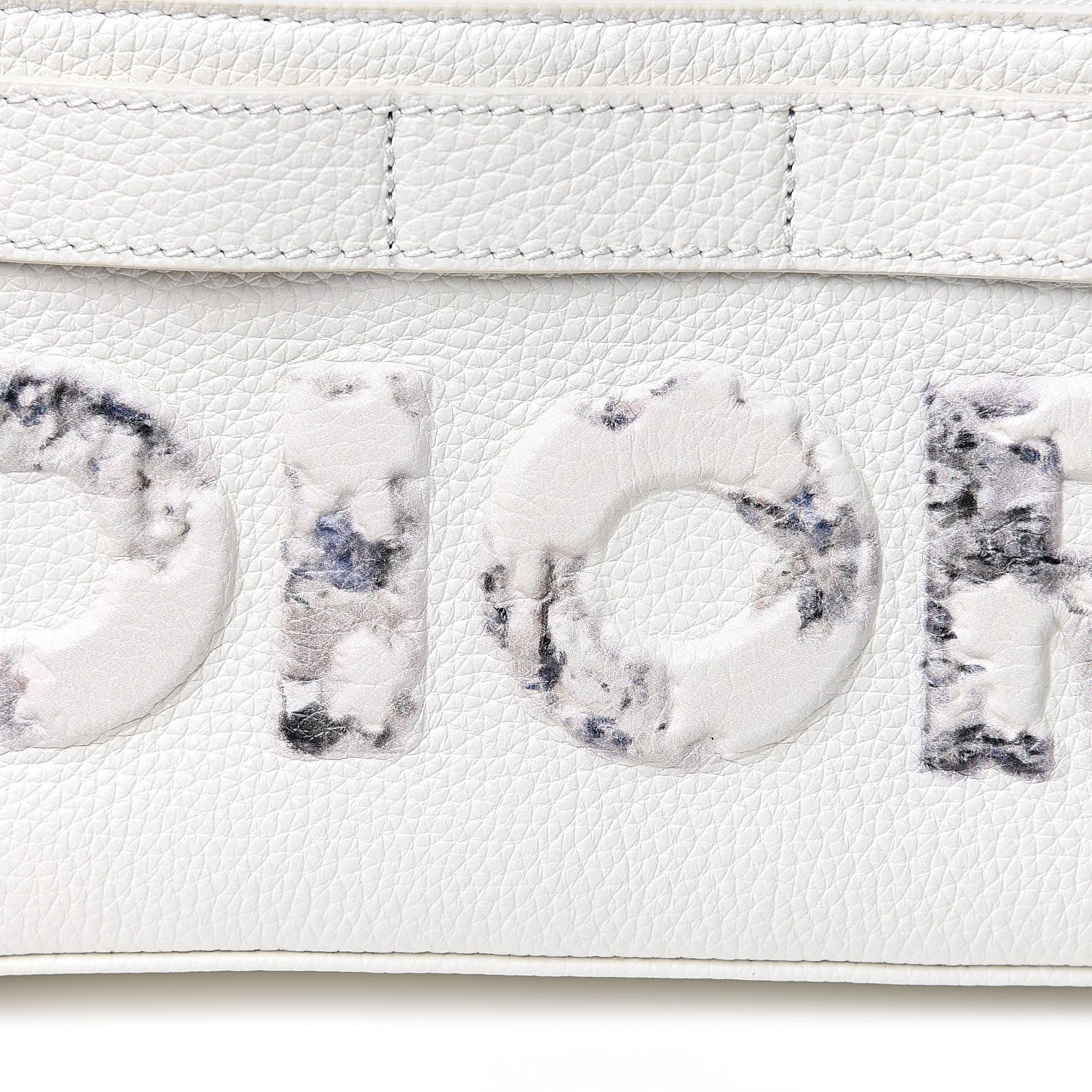 Christian Dior X DANIEL ARSHAM Grained Calfskin Safari Messenger White 9 of 10