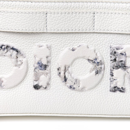 Christian Dior X DANIEL ARSHAM Grained Calfskin Safari Messenger White 9 of 10