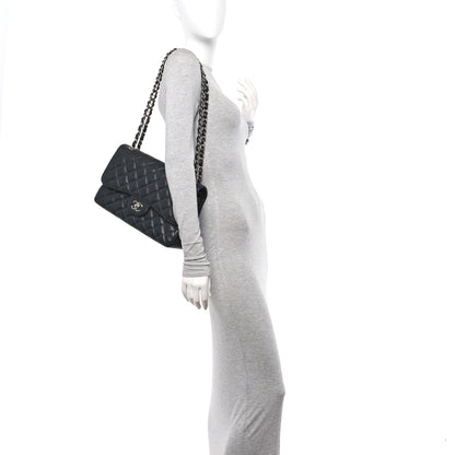 Chanel Caviar Quilted Jumbo Double Flap Black 2 of 11