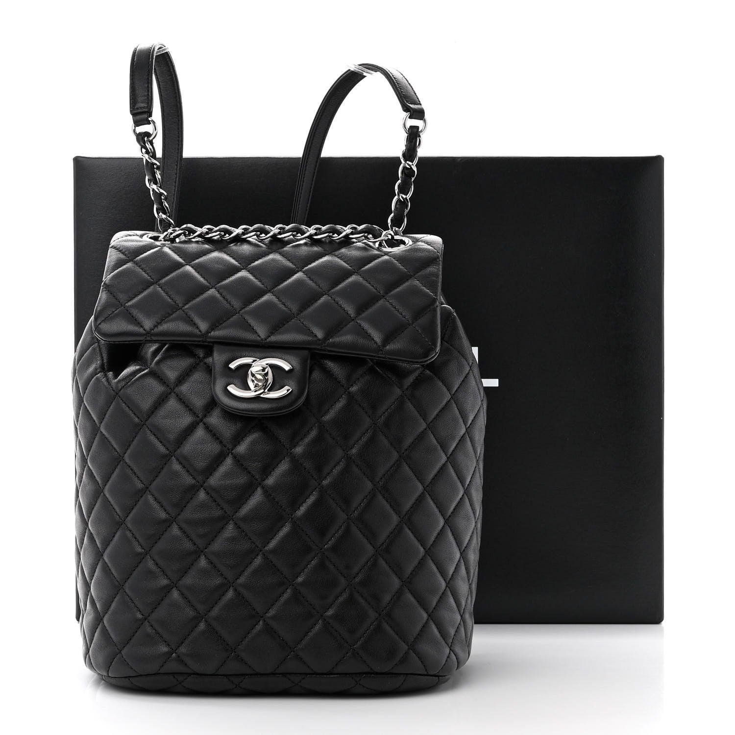 Chanel Lambskin Quilted Small Urban Spirit Backpack Black 11 of 11