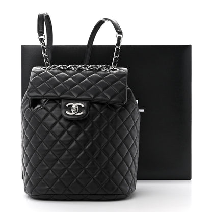 Chanel Lambskin Quilted Small Urban Spirit Backpack Black 11 of 11