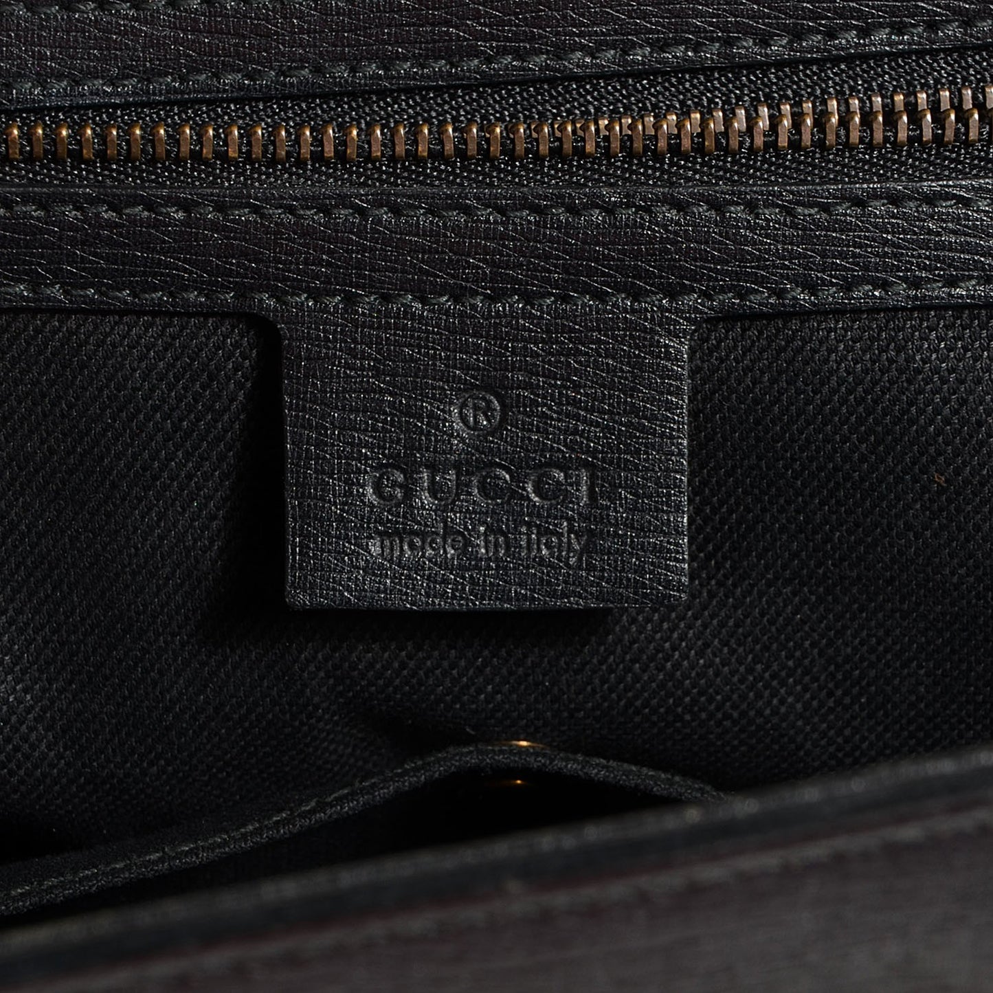 Textured Calfskin Large Bright Bit Tote Black