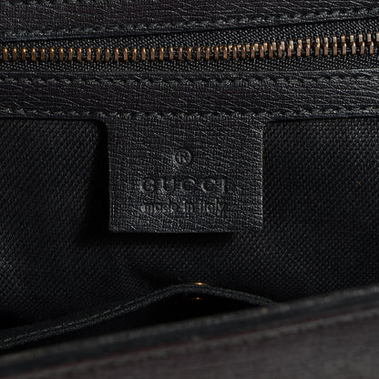 Gucci Textured Calfskin Large Bright Bit Tote Black 6 of 7