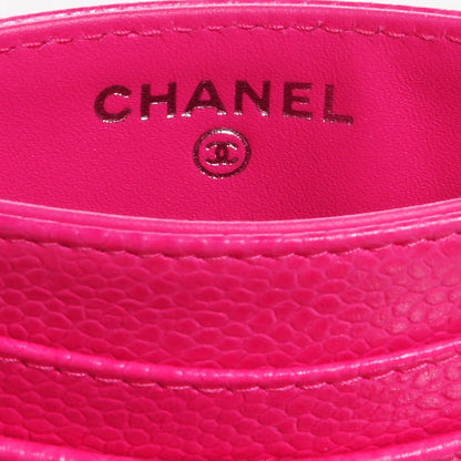Chanel Caviar Quilted Card Holder Fuchsia 7 of 9